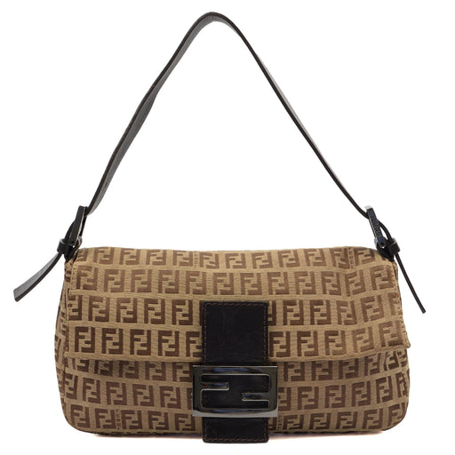 Picture of Fendi Shoulder Bag Baguette in Zucca FF, Canvas