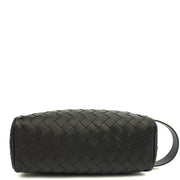 Picture of Bottega Veneta Clutch Intrecciato Zip Pouch in Black, Intrecciato Nappa