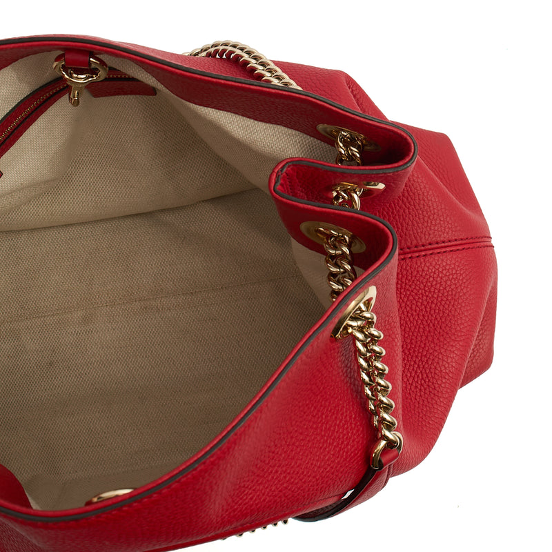 Picture of Gucci Tote Soho Hobo in Red, Leather