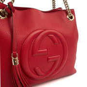 Picture of Gucci Tote Soho Hobo in Red, Leather