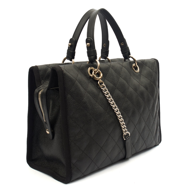 Picture of Chanel Tote Shopper Tote in Black, Caviar Leather