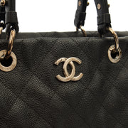 Picture of Chanel Tote Shopper Tote in Black, Caviar Leather