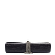 Picture of Saint Laurent Cross Body Kate Small Tassel in Black, Exotic Effect Leather