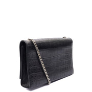 Picture of Saint Laurent Cross Body Kate Small Tassel in Black, Exotic Effect Leather