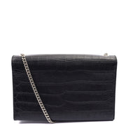 Picture of Saint Laurent Cross Body Kate Small Tassel in Black, Exotic Effect Leather