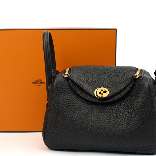 Picture of Hermes Mini Bag Lindy - Mini in Black, Clemence Leather