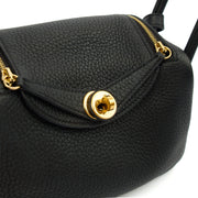 Picture of Hermes Mini Bag Lindy - Mini in Black, Clemence Leather
