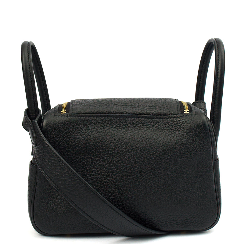 Picture of Hermes Mini Bag Lindy - Mini in Black, Clemence Leather