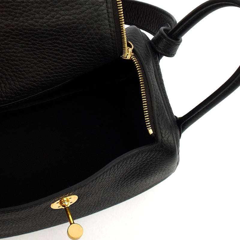 Picture of Hermes Mini Bag Lindy - Mini in Black, Clemence Leather