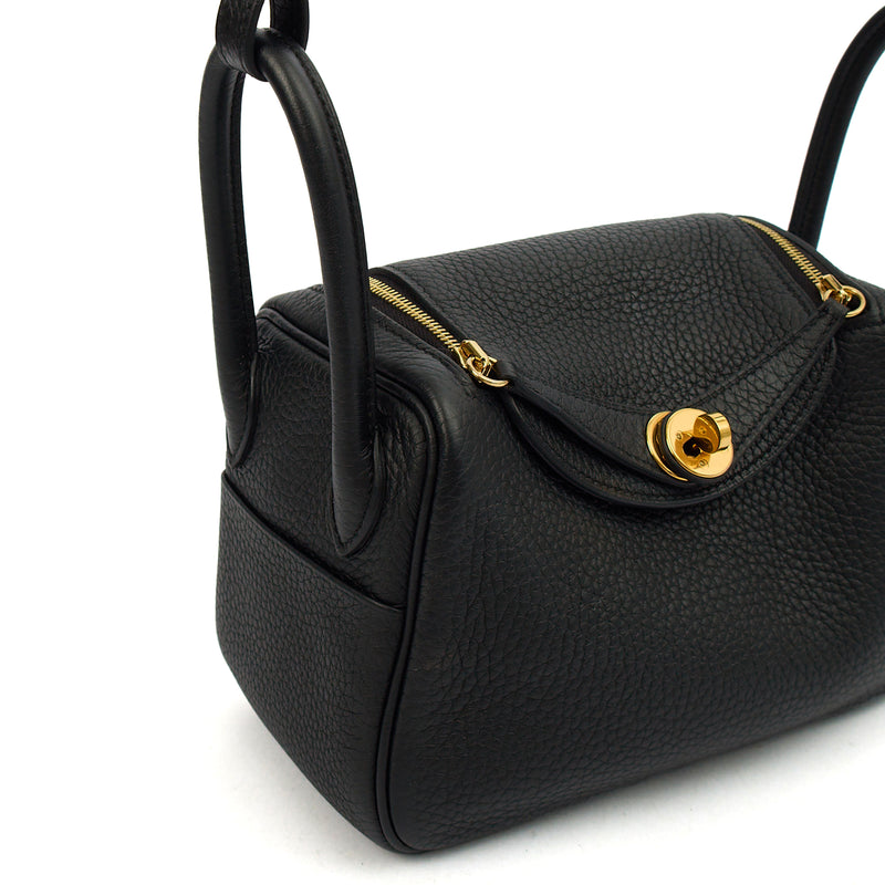 Picture of Hermes Mini Bag Lindy - Mini in Black, Clemence Leather