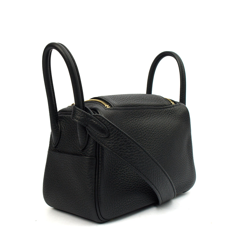 Picture of Hermes Mini Bag Lindy - Mini in Black, Clemence Leather
