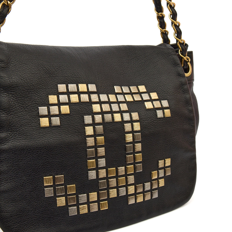 Picture of Chanel Shoulder Bag 3 Accordion Flap Bag in Black, Leather