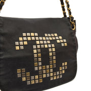 Picture of Chanel Shoulder Bag 3 Accordion Flap Bag in Black, Leather