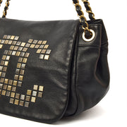 Picture of Chanel Shoulder Bag 3 Accordion Flap Bag in Black, Leather