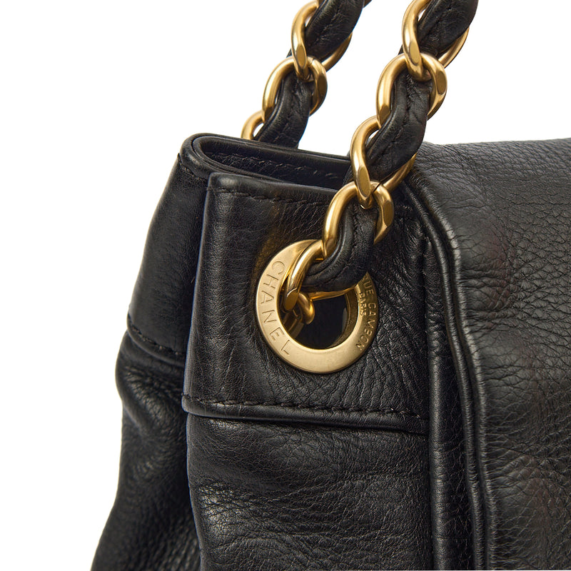 Picture of Chanel Shoulder Bag 3 Accordion Flap Bag in Black, Leather