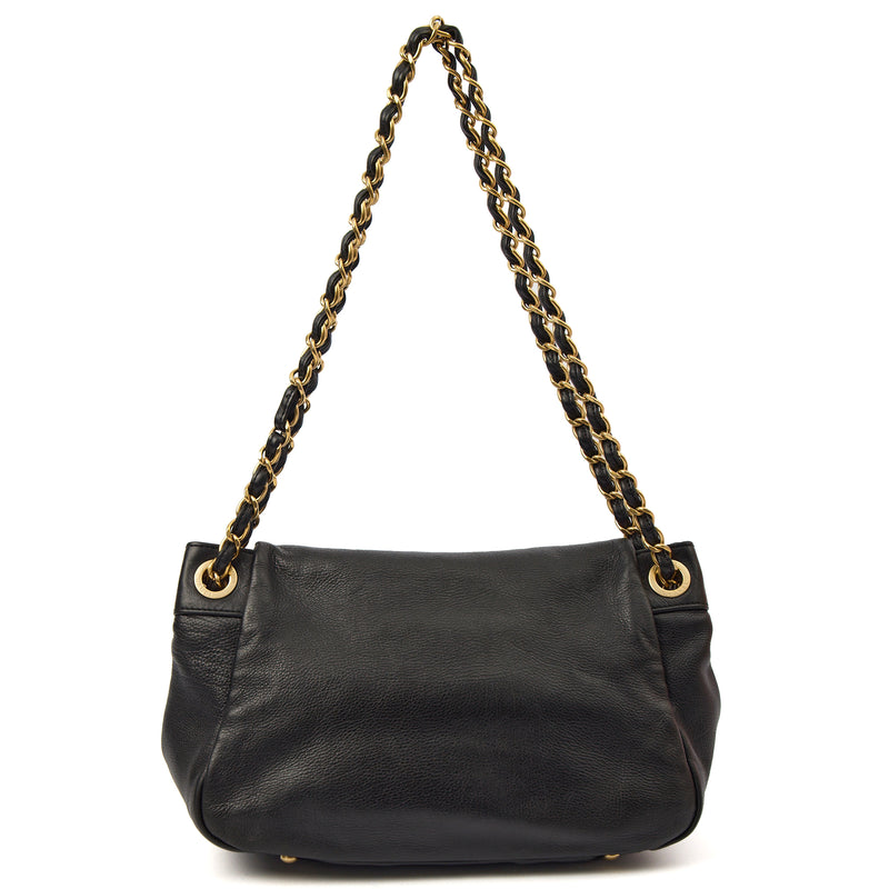 Picture of Chanel Shoulder Bag 3 Accordion Flap Bag in Black, Leather