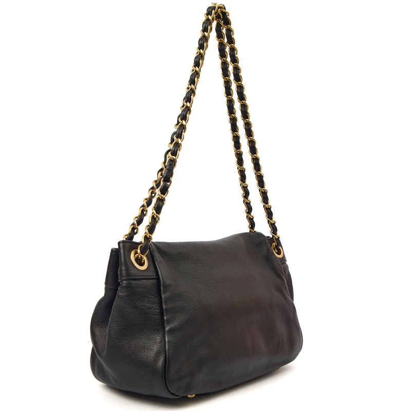 Picture of Chanel Shoulder Bag 3 Accordion Flap Bag in Black, Leather