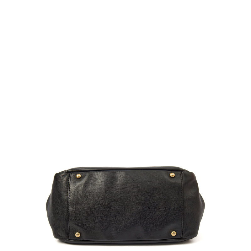 Picture of Chanel Shoulder Bag 3 Accordion Flap Bag in Black, Leather