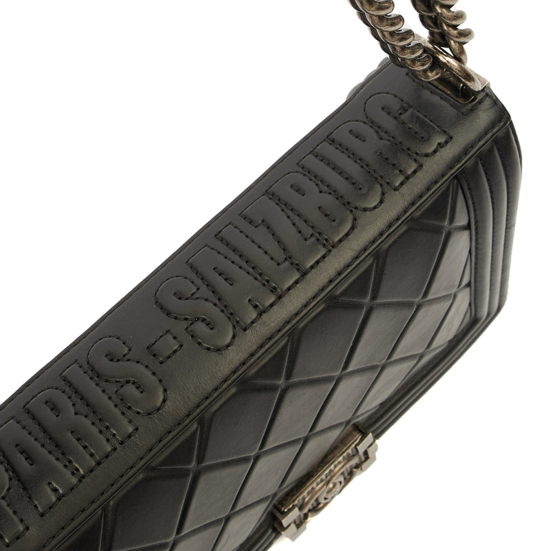 Picture of Chanel Shoulder Bag Boy - Medium in Black, Calfskin Leather