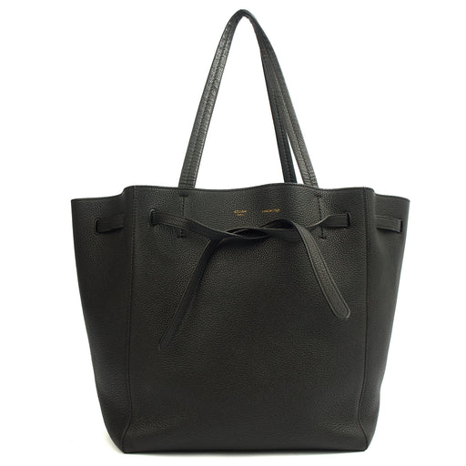 Picture of Celine Tote Cabas Phantom - Medium in Black, Leather