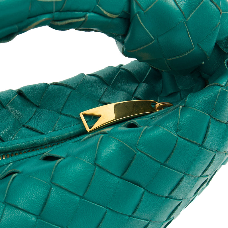 Picture of Bottega Veneta Mini Bag Jodie - Mini in Teal, Intrecciato Nappa