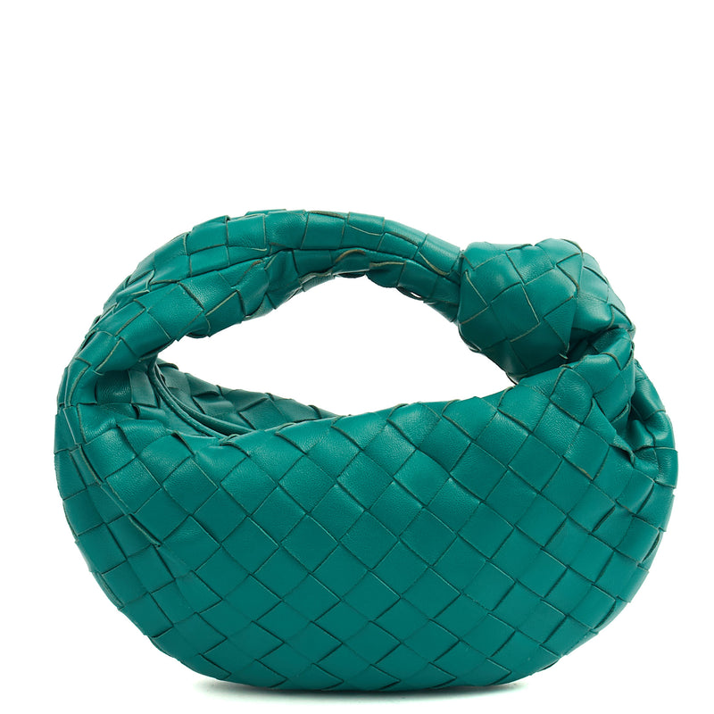 Picture of Bottega Veneta Mini Bag Jodie - Mini in Teal, Intrecciato Nappa