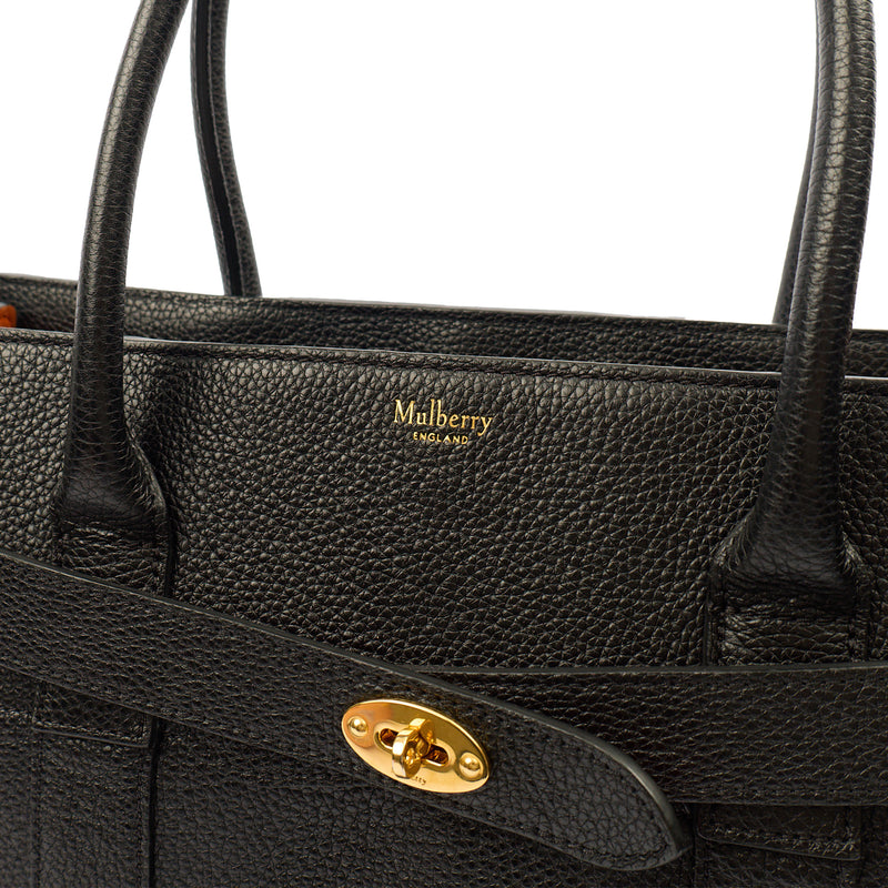 Picture of Mulberry Tote Zipped Bayswater in Black, Leather