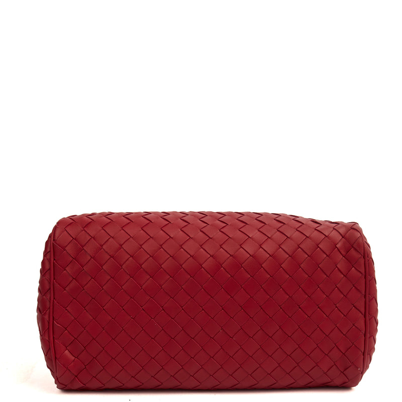 Picture of Bottega Veneta Mini Bag Boston Bag in Red, Intrecciato Nappa