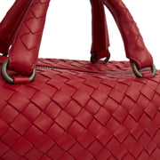 Picture of Bottega Veneta Mini Bag Boston Bag in Red, Intrecciato Nappa