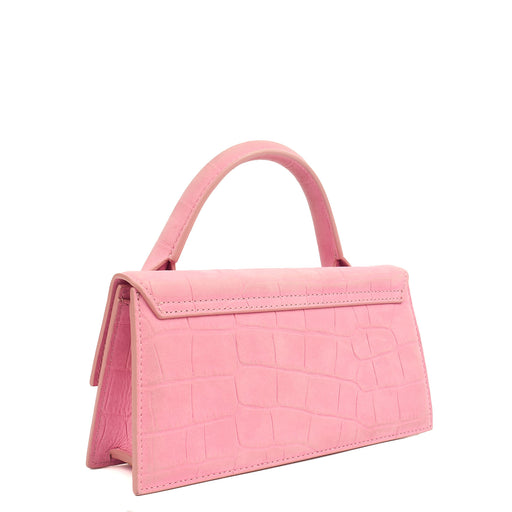 Picture of Jacquemus Top Handle Le Chiquito Long in Pink, Leather