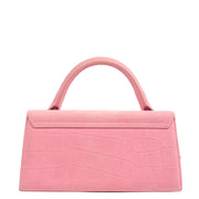 Picture of Jacquemus Top Handle Le Chiquito Long in Pink, Leather