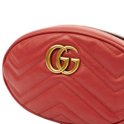Picture of Gucci Cross Body Marmont Belt Bag in Red, Leather