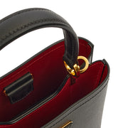 Picture of Prada Bucket Bag Panier - Small in Black, Saffiano Leather