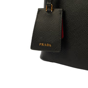 Picture of Prada Bucket Bag Panier - Small in Black, Saffiano Leather