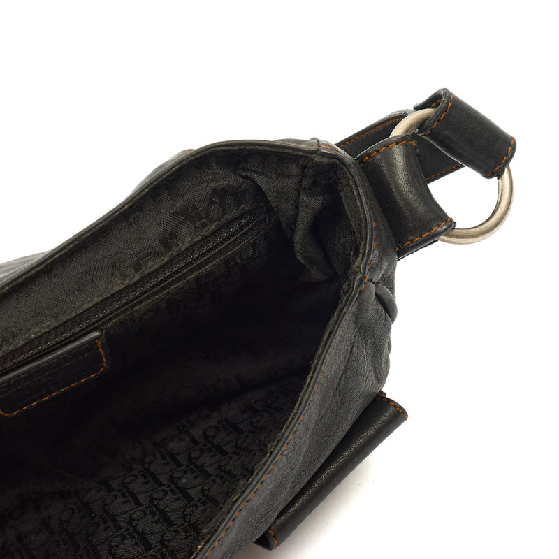 Picture of Christian Dior Shoulder Bag Gaucho in Black, Leather