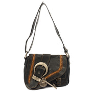 Picture of Christian Dior Shoulder Bag Gaucho in Black, Leather