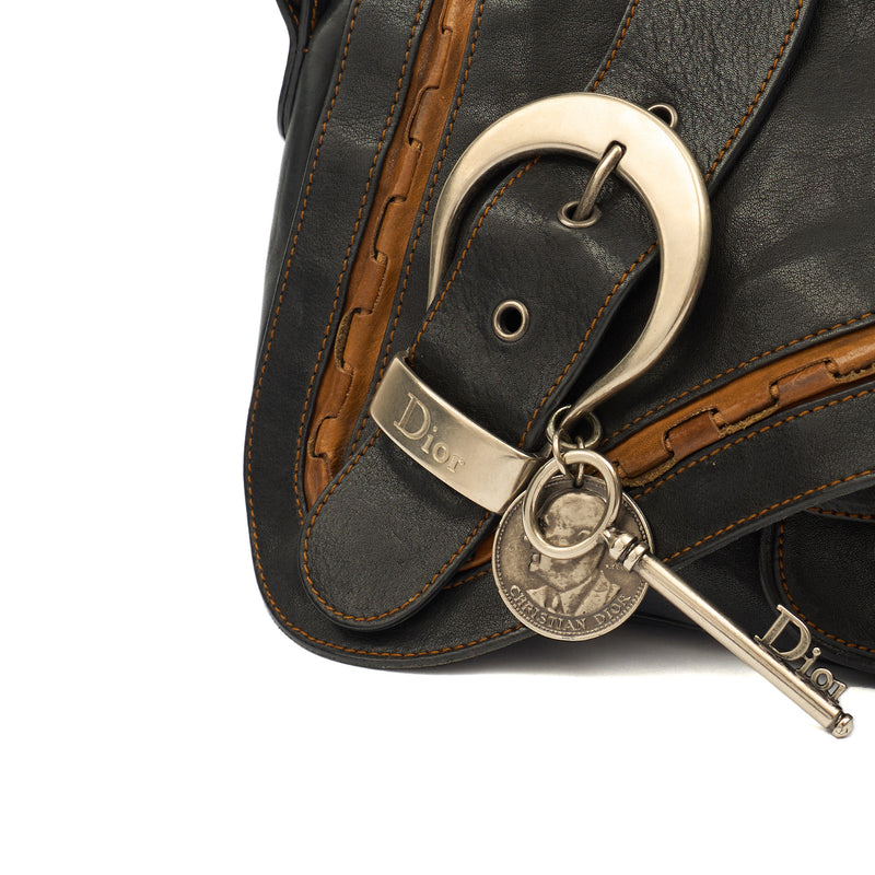 Picture of Christian Dior Shoulder Bag Gaucho in Black, Leather