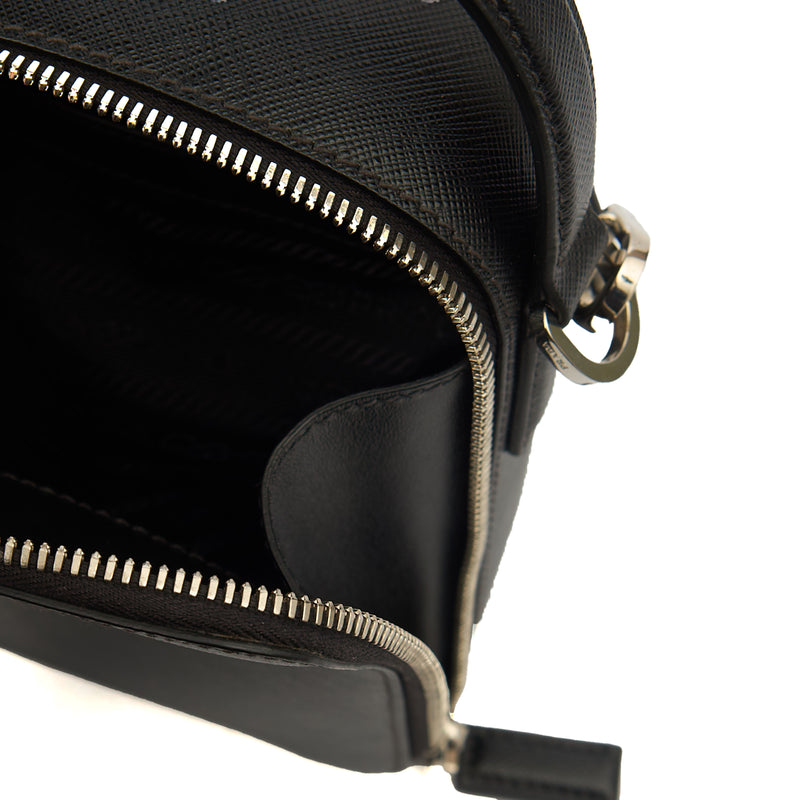 Picture of Prada Cross Body Brique - Small in Black, Saffiano Leather