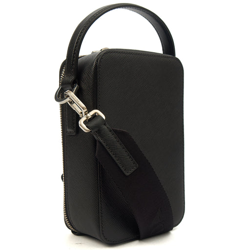 Picture of Prada Cross Body Brique - Small in Black, Saffiano Leather