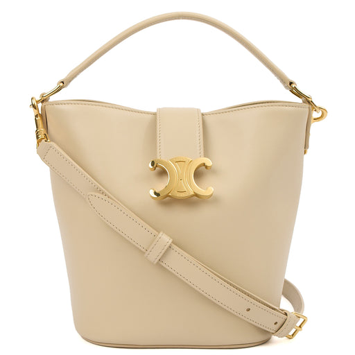 Picture of Celine Bucket Bag Sangle Bucket Bag in Cream, Leather