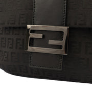 Picture of Fendi Cross Body Crossbody in Black, Canvas