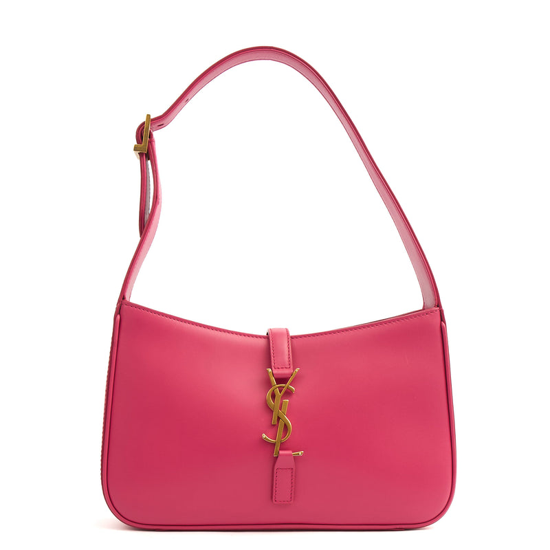 Picture of Saint Laurent Shoulder Bag Le 5 À 7 Hobo in Pink, Calfskin Leather