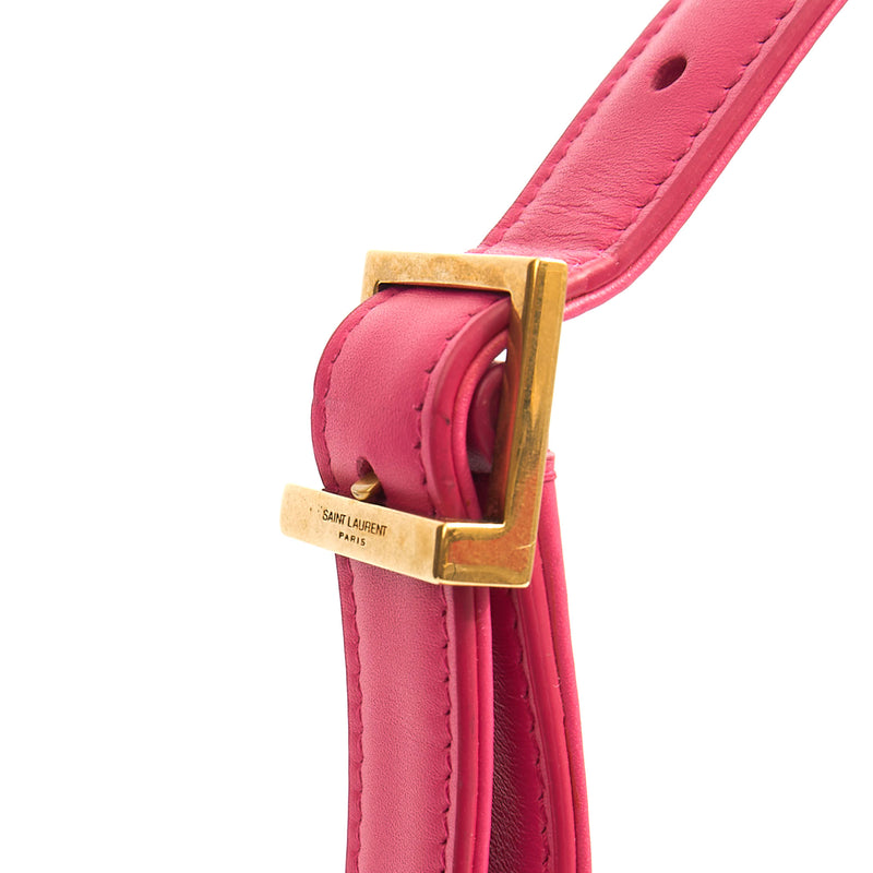 Picture of Saint Laurent Shoulder Bag Le 5 À 7 Hobo in Pink, Calfskin Leather