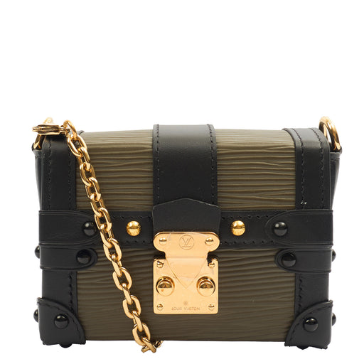 Picture of Louis Vuitton Mini Bag Petite Malle Chain in Green, Epi Leather