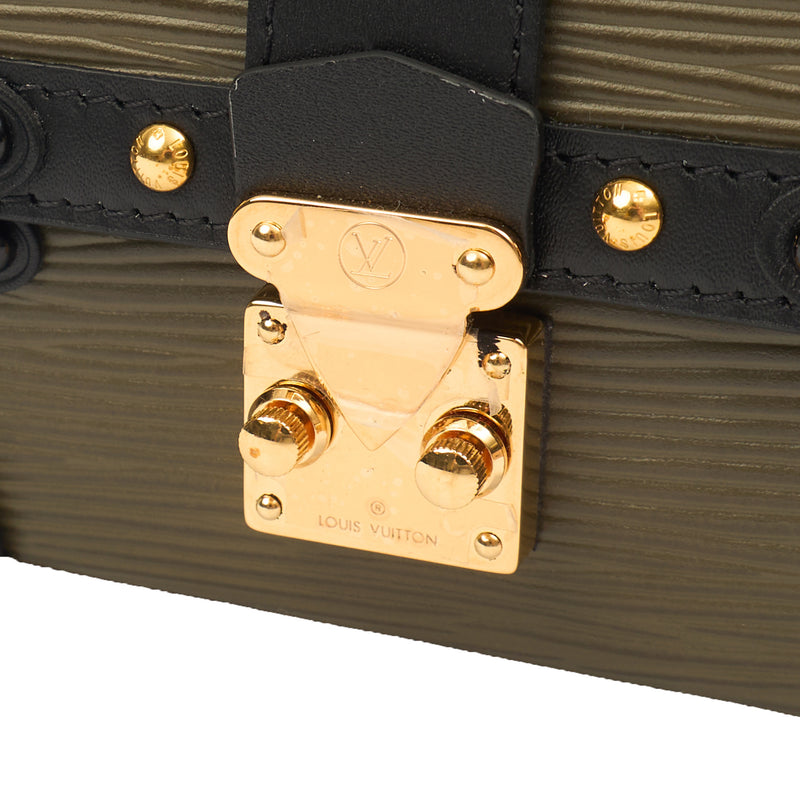 Picture of Louis Vuitton Mini Bag Petite Malle Chain in Green, Epi Leather