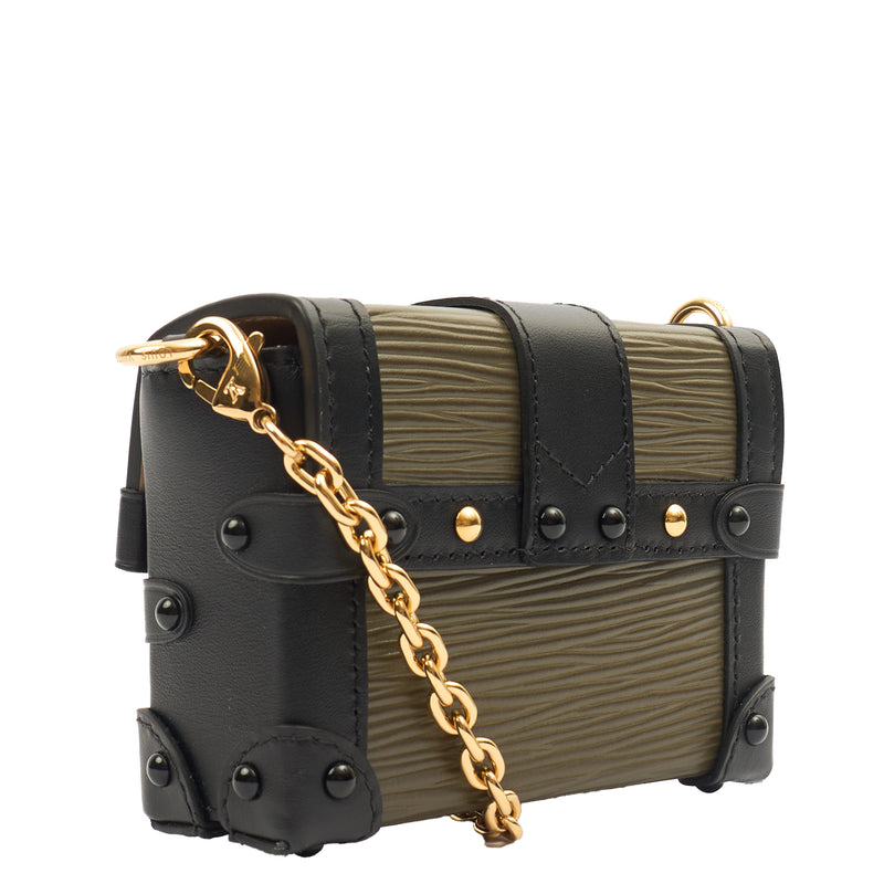Picture of Louis Vuitton Mini Bag Petite Malle Chain in Green, Epi Leather