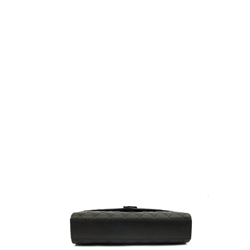 Picture of Saint Laurent Shoulder Bag Envelope - Medium in Black, Leather