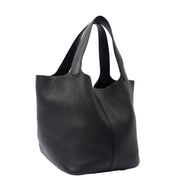 Picture of Hermes Tote Picotin 22 in Black, Clemence Leather