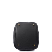 Picture of Hermes Tote Picotin 22 in Black, Clemence Leather