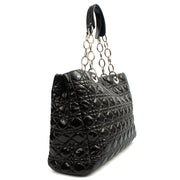 Picture of Christian Dior Tote Soft Cannage Shopper in Black, Patent Leather